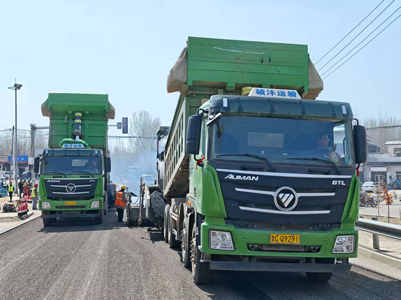 S232養(yǎng)護(hù)工程試驗(yàn)路順利完工