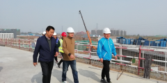 淄博市城市資產運營公司及市住建局領導視察雙魯立交項目