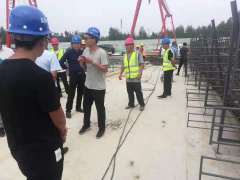 青蘭項(xiàng)目部總監(jiān)辦、駐地辦對(duì)我部試驗(yàn)梁工作進(jìn)行現(xiàn)場檢測