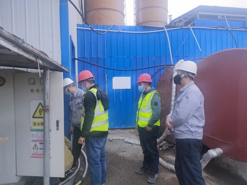 【臨臨風(fēng)采】沂源縣開(kāi)發(fā)區(qū)安環(huán)辦（局）對(duì)悅莊拌合站進(jìn)行年度檢查